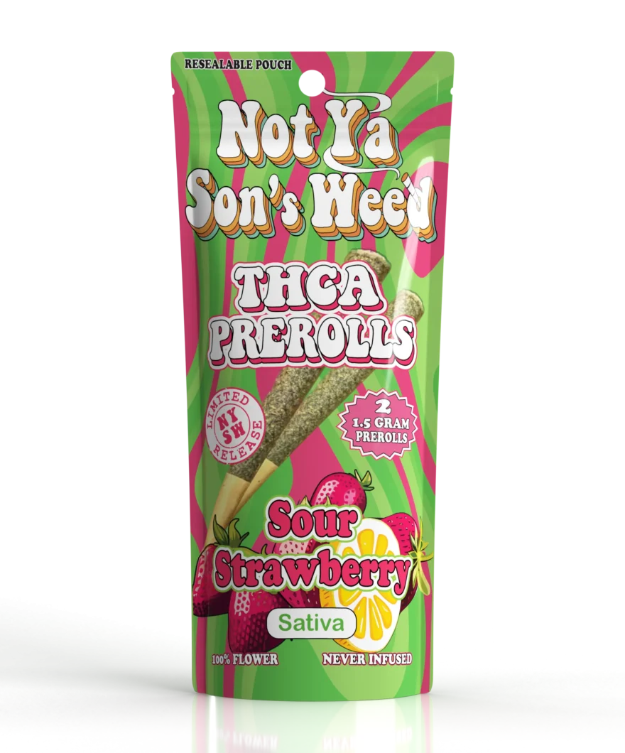 Not Ya Son's Weed Sour Strawberry Pre Roll